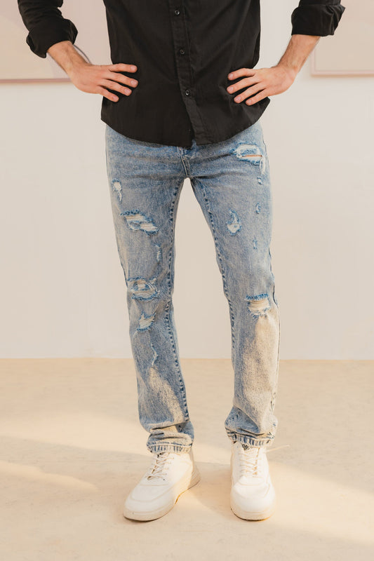 Acid Blue Denim Jeans