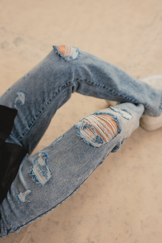 Acid Blue Denim Jeans