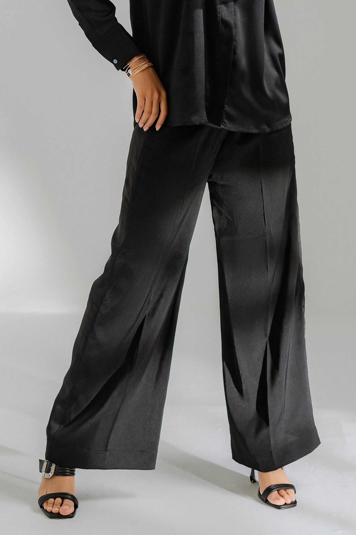 Black Wide Leg Trouser