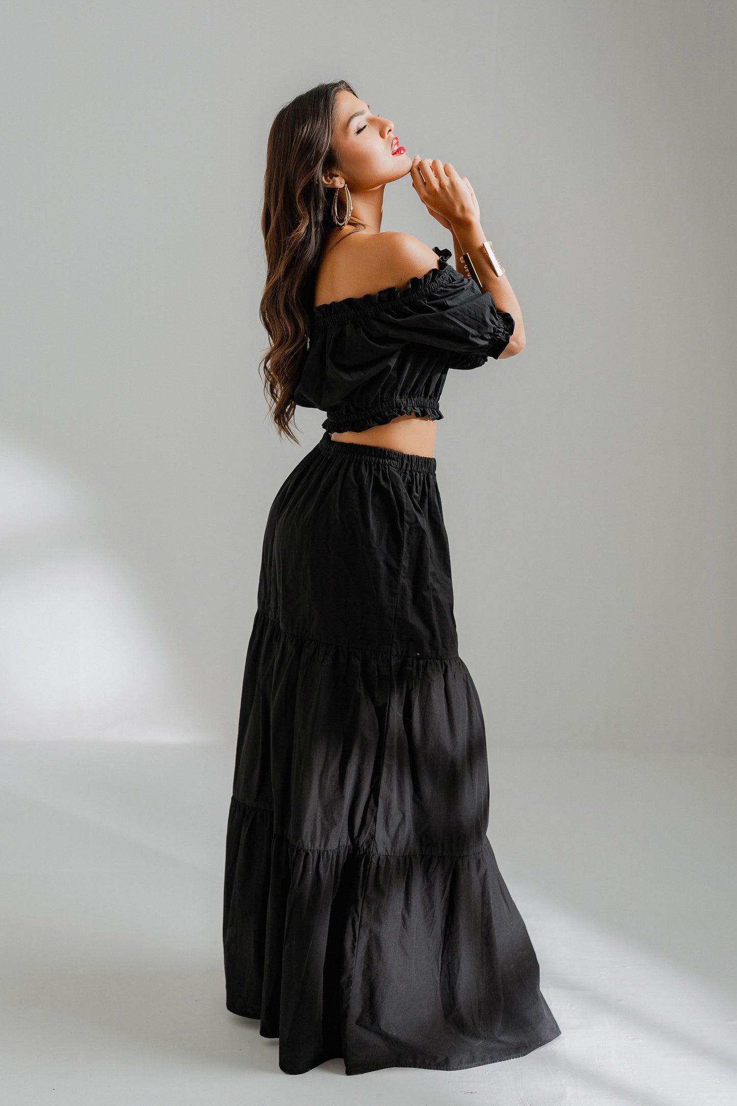 Black Midaxi Skirt