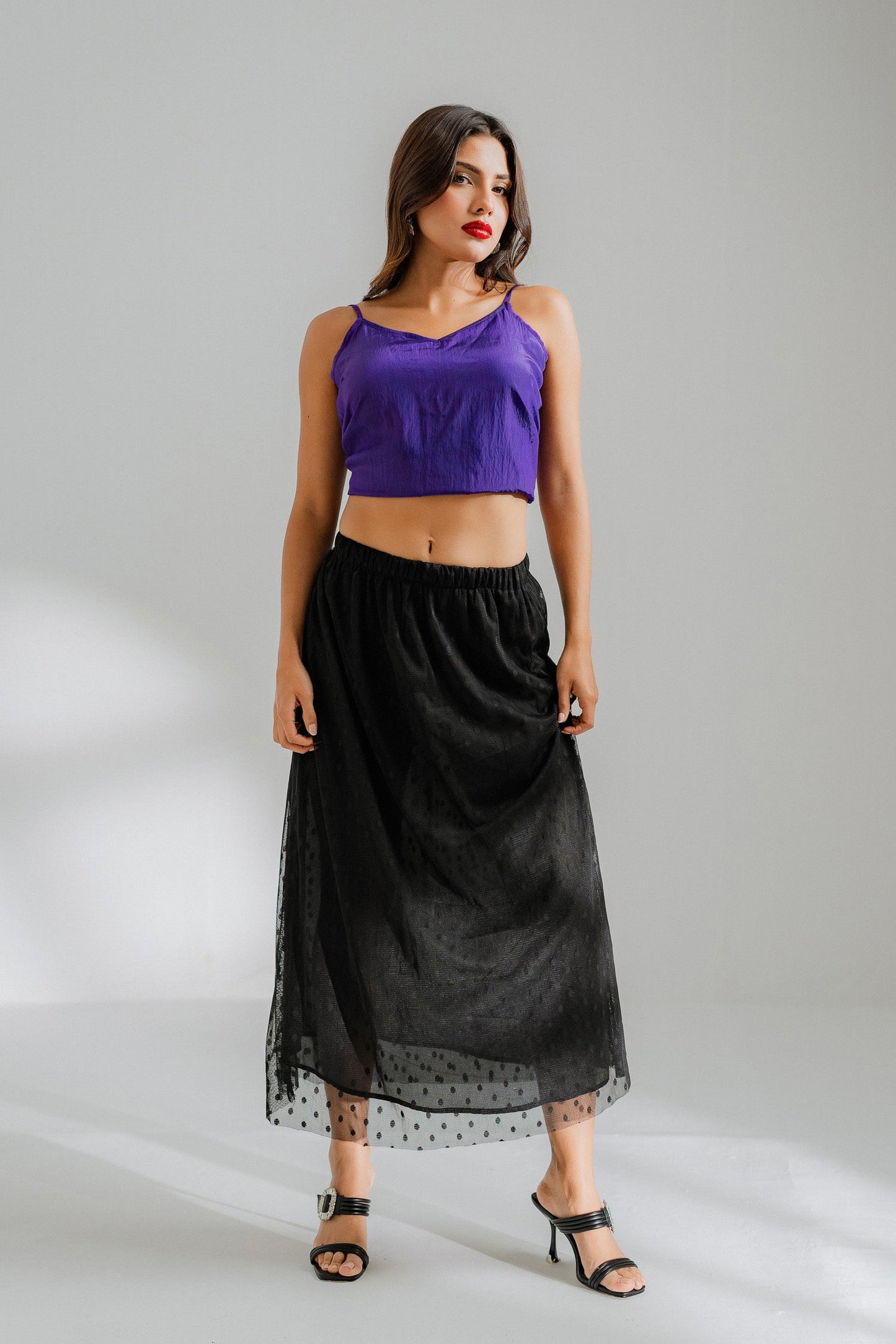 Black Net Skirt