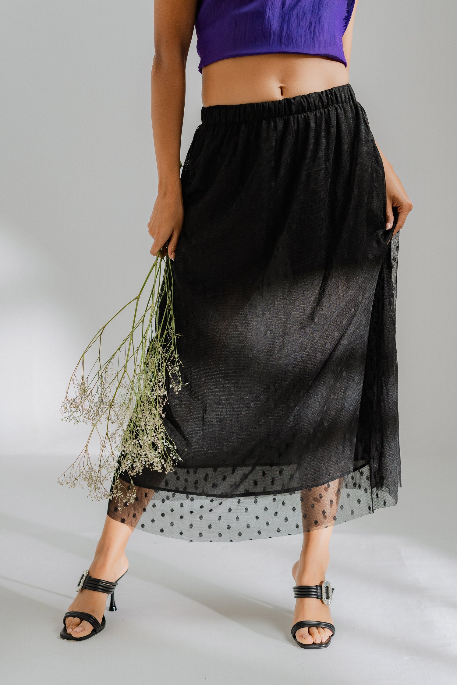 Black Net Skirt