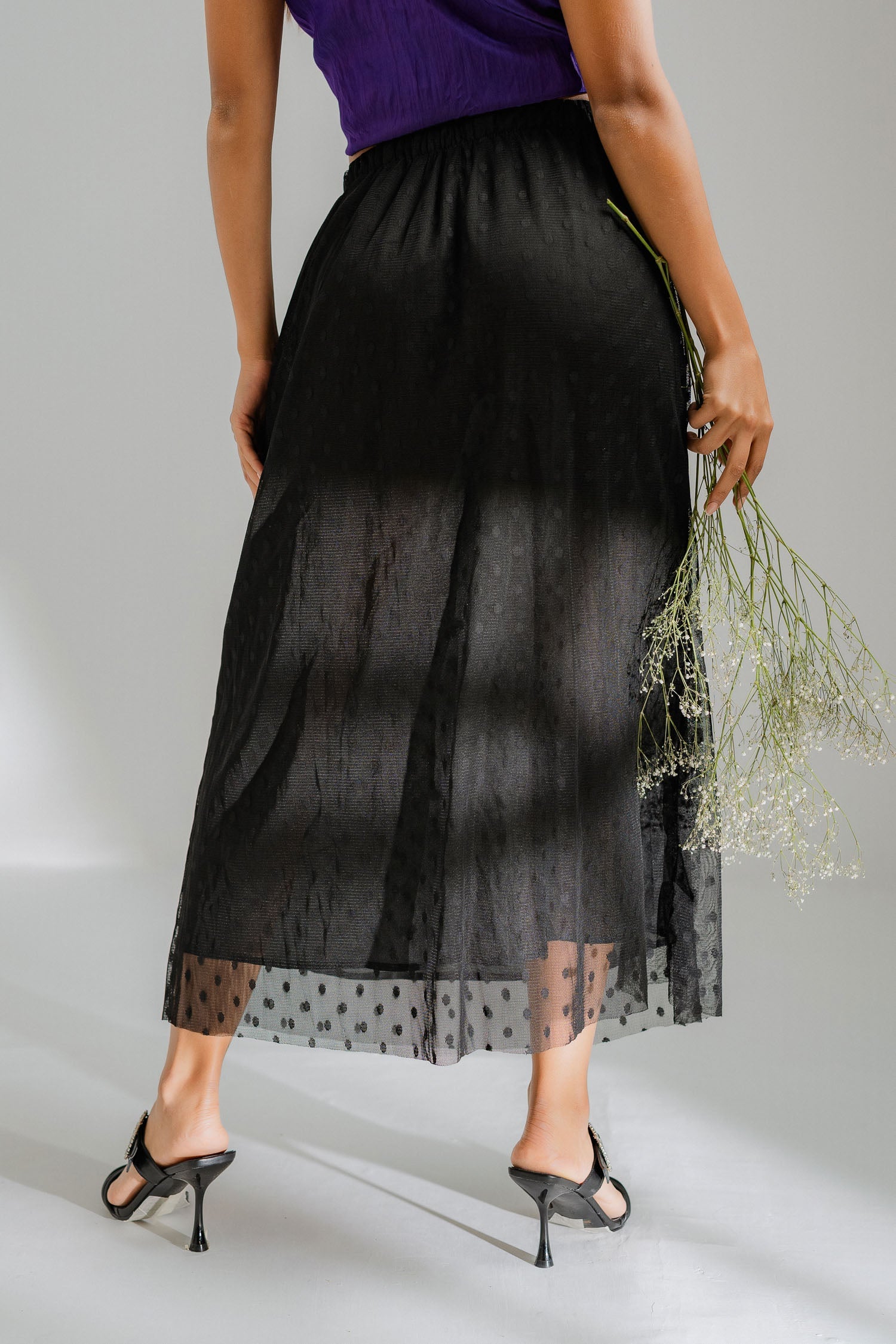 Black Net Skirt