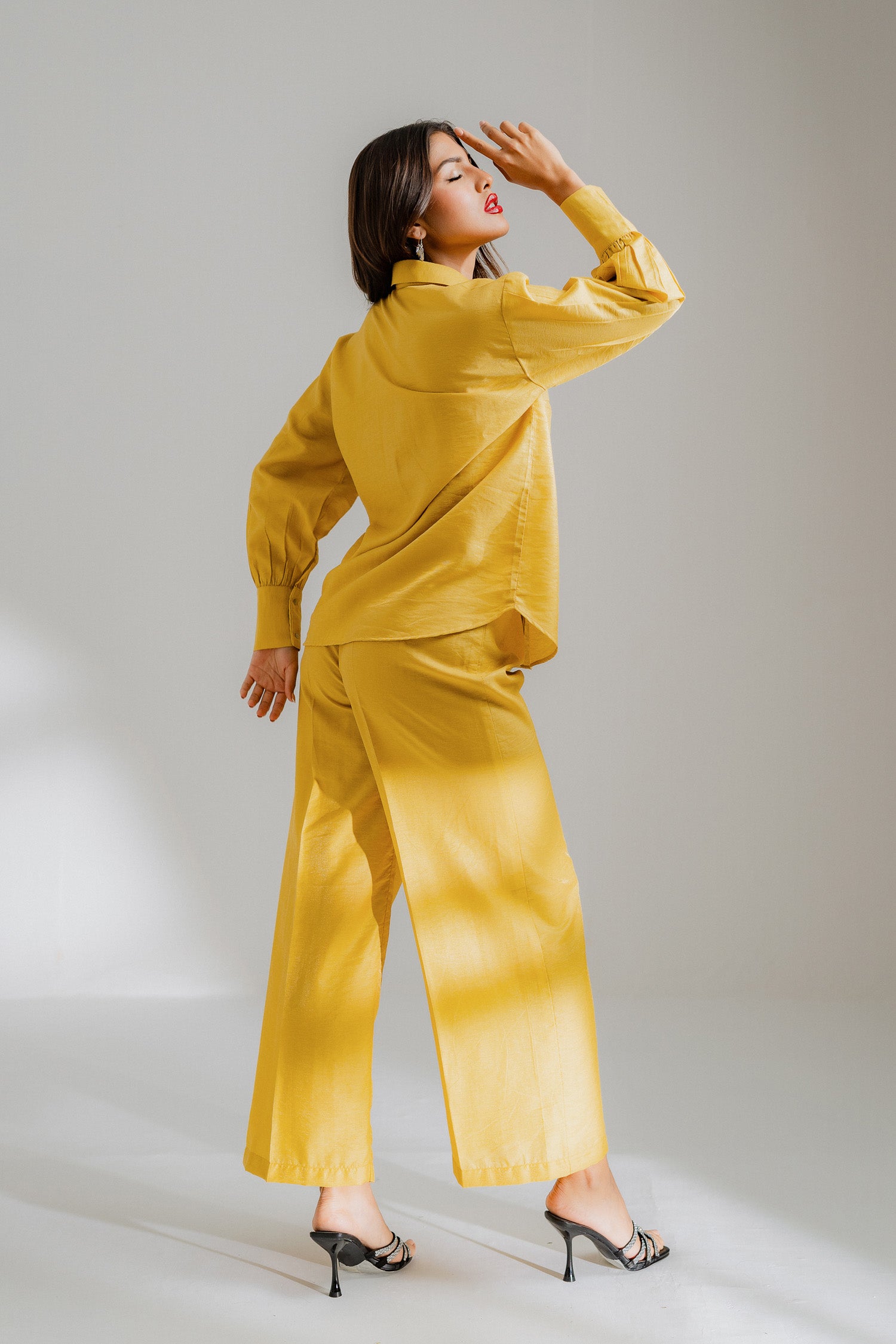 Mustard Wide Leg Trouser