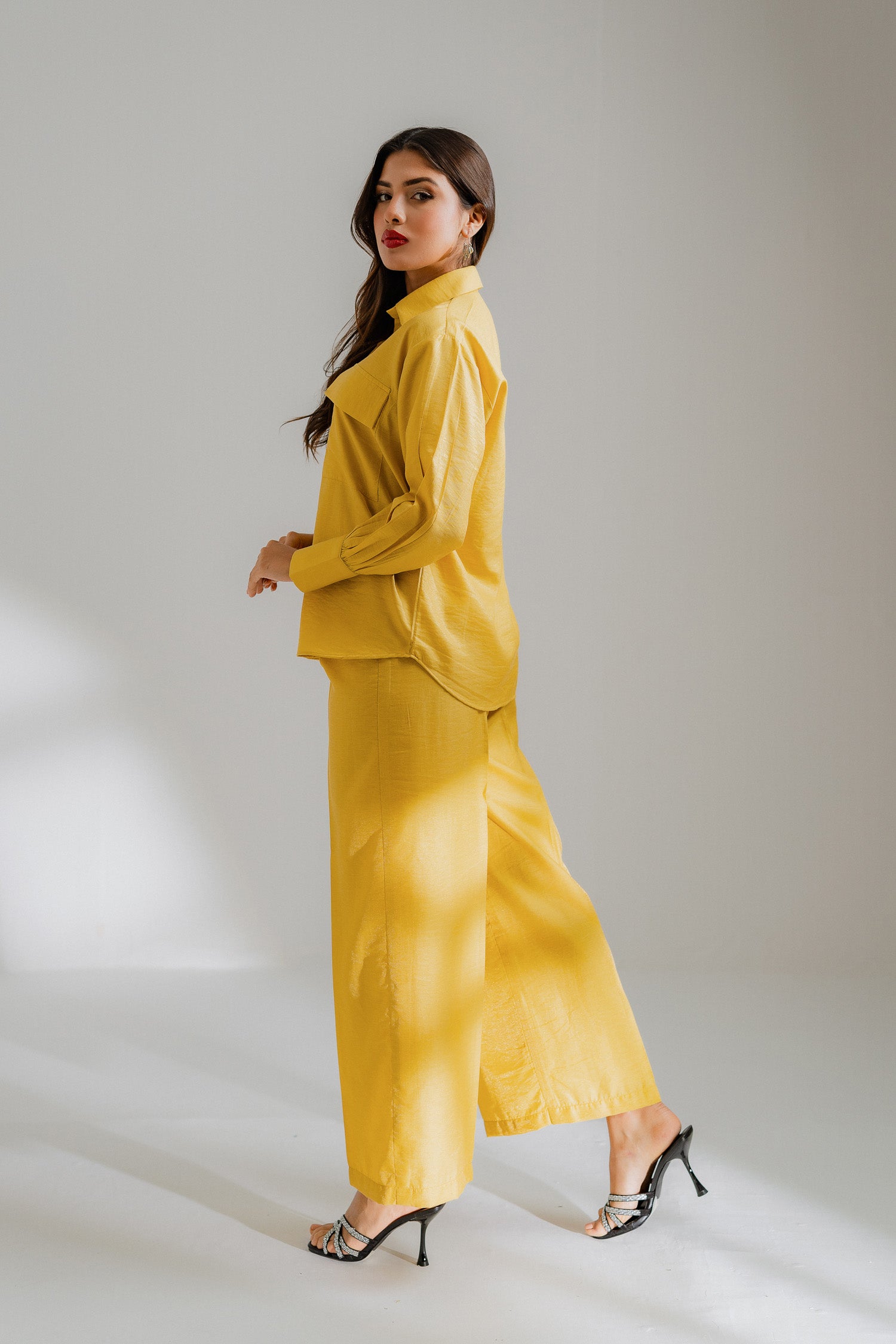 Mustard Wide Leg Trouser