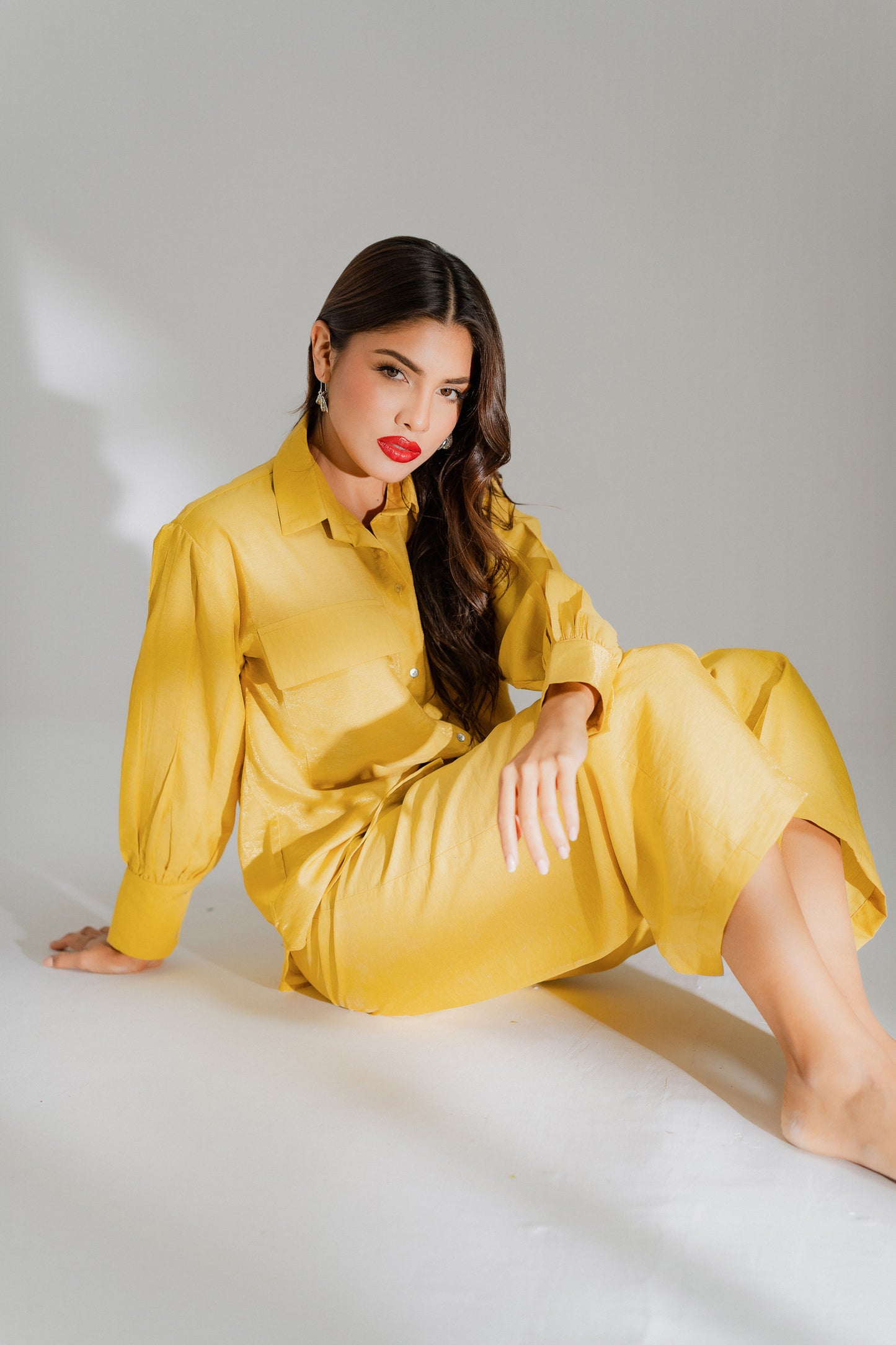 Mustard Wide Leg Trouser