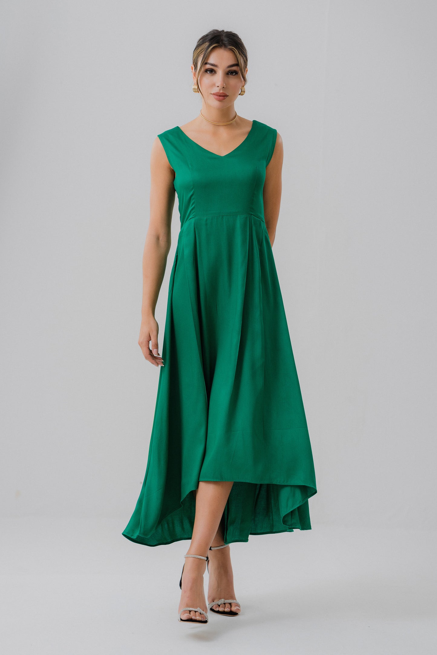 Green Flowy Summer Dress