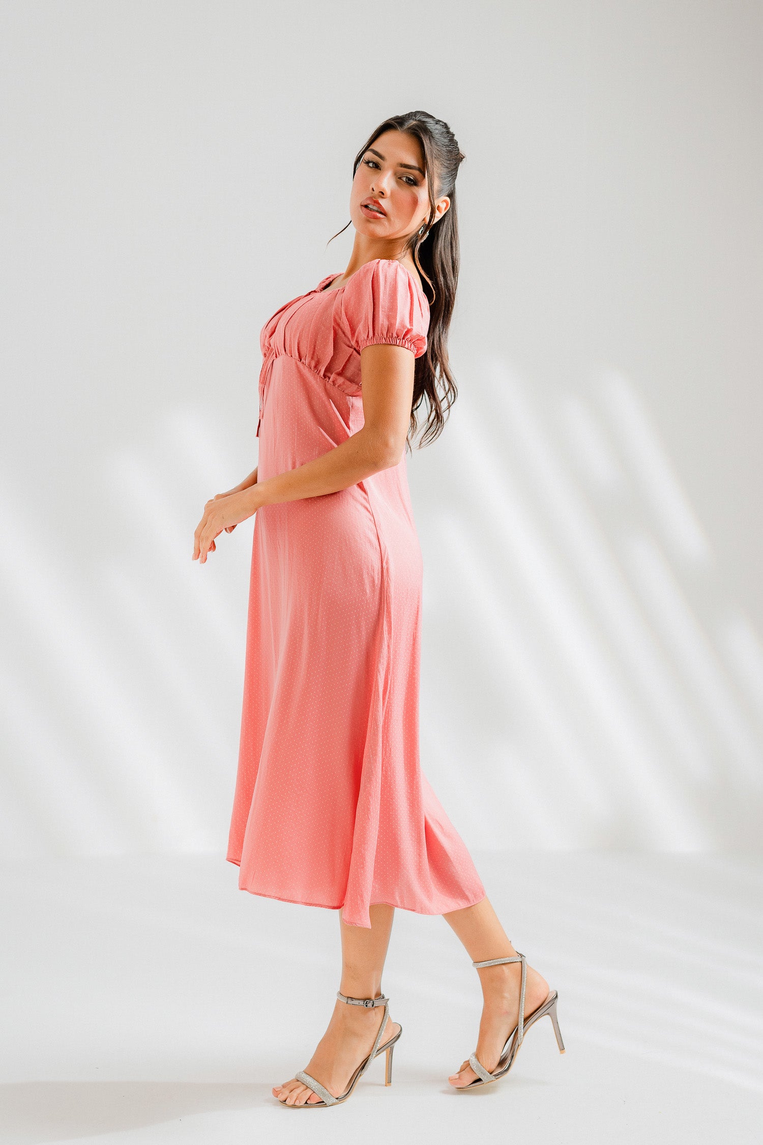 Pink Ruched dress