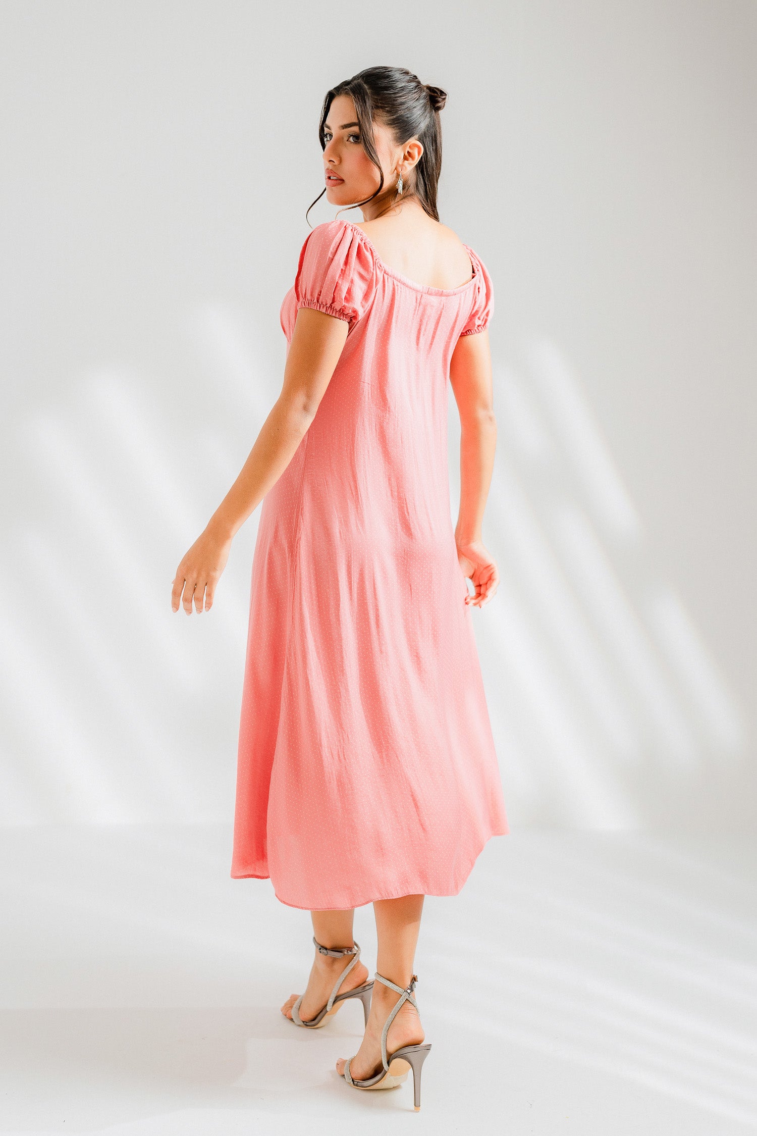 Pink Ruched dress