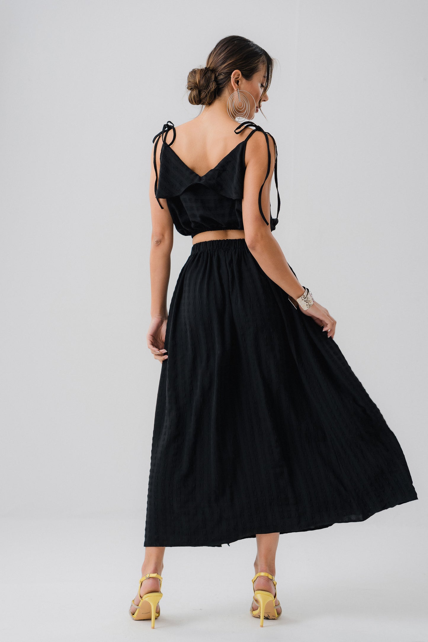 Black Side Slit Skirt