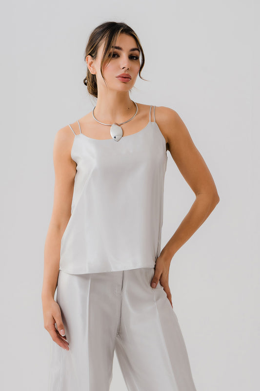 Strappy Silk Top