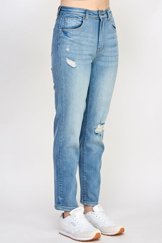 Mid-Blue Denim Jeans