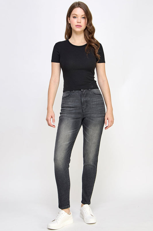 Faded Black Skinny Jeans