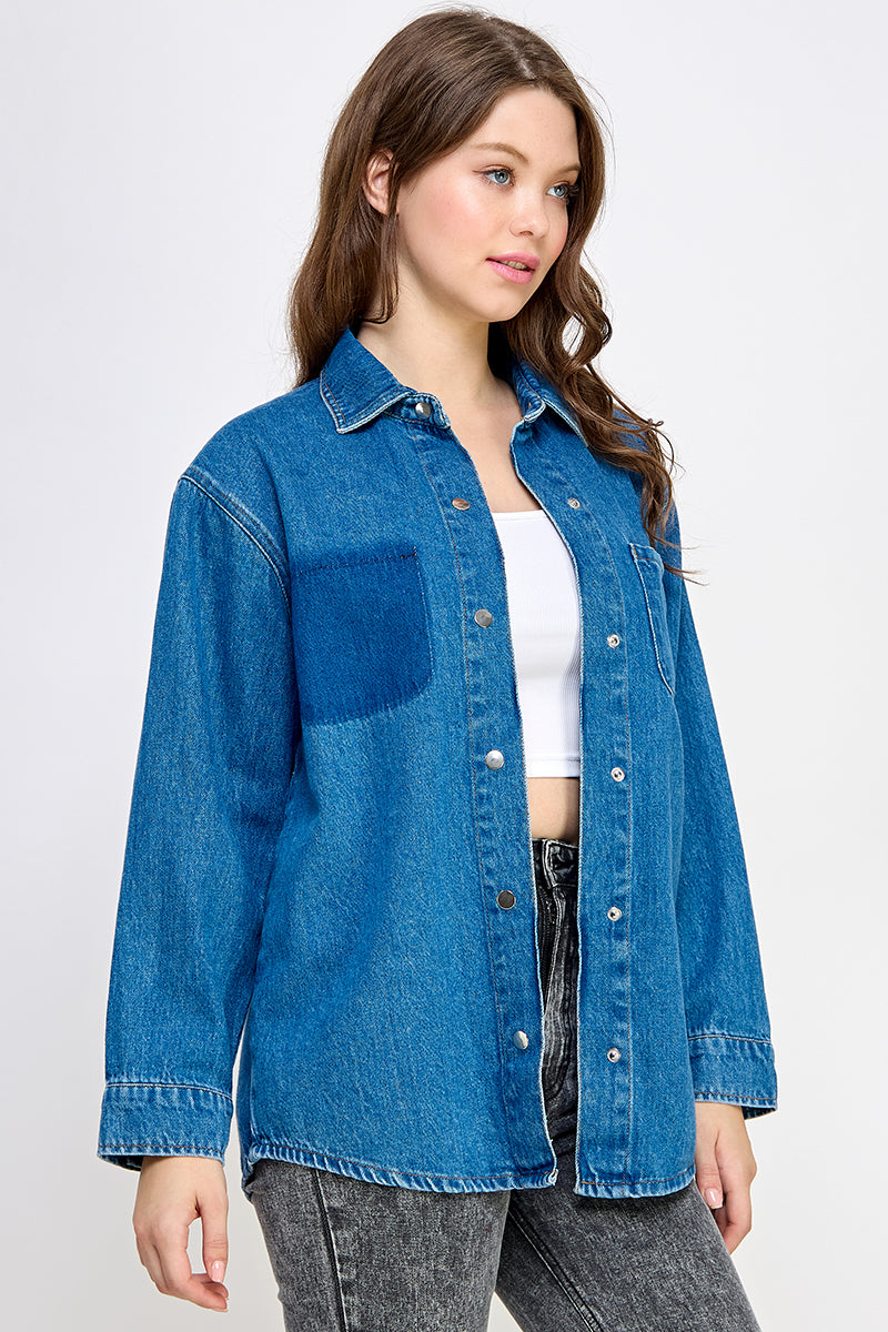 Mid-Blue Denim Shirt