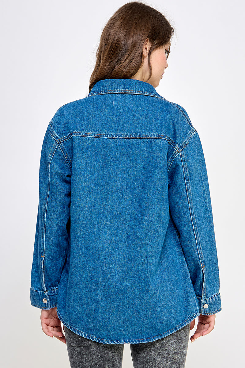 Mid-Blue Denim Shirt