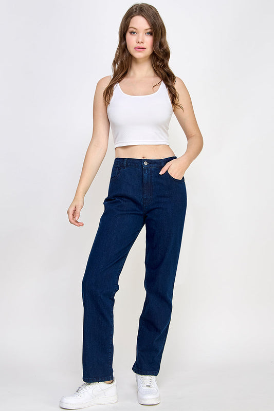 Indigo Blue Straight Jeans