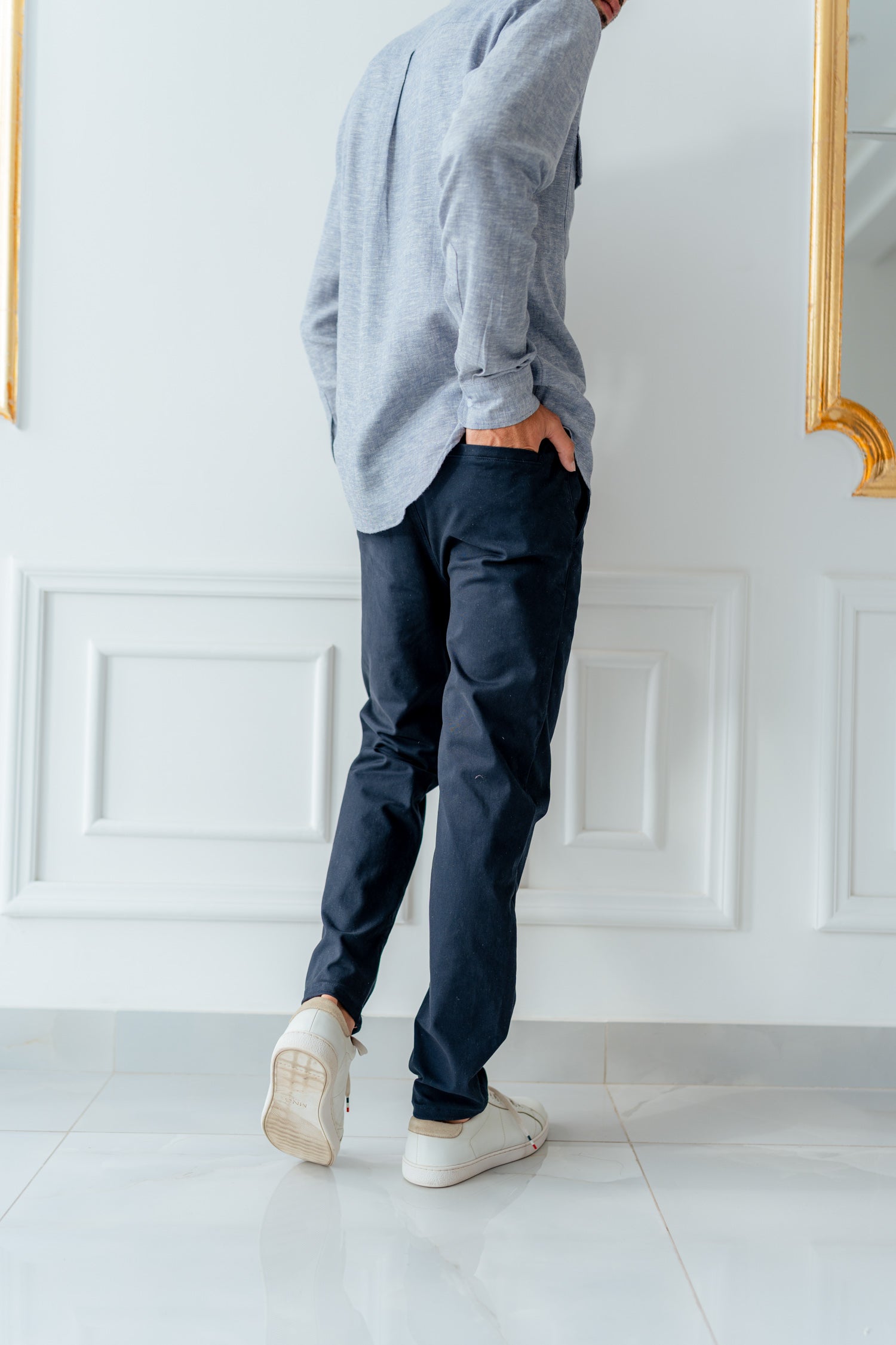 Navy Blue Chino Pants