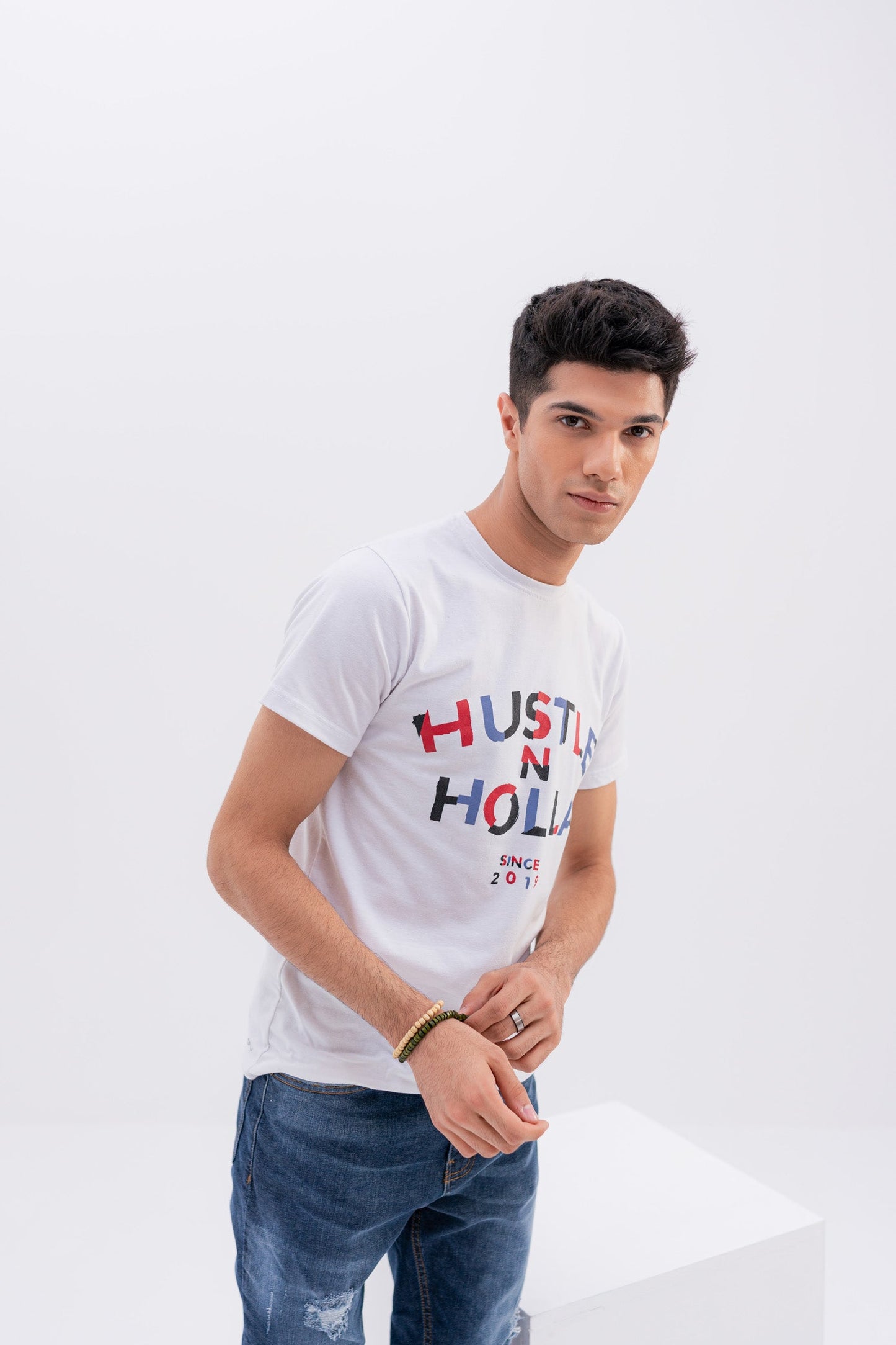 White Regular Fit T-shirt