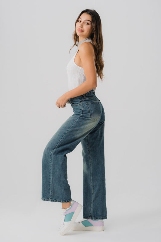 Shaded Vintage Denim Jeans