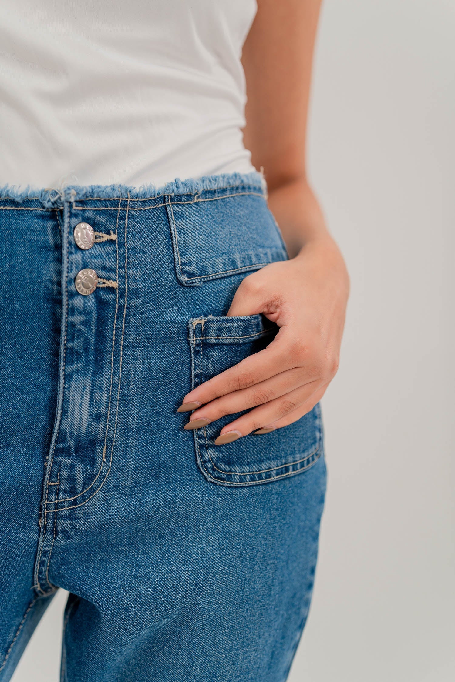 Blue Flared Jeans