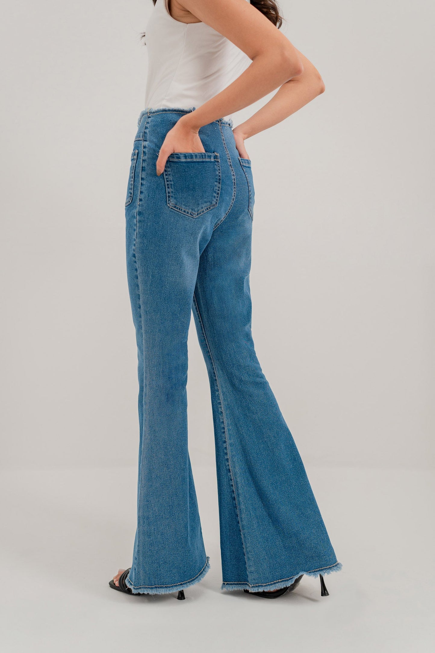 Blue Flared Jeans